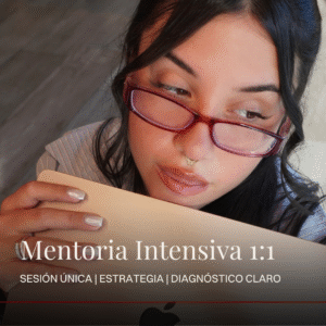 Mentoría Intensiva 1 Sesión · 90 minutos